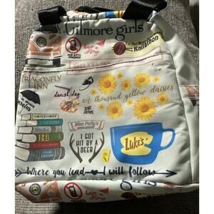 Gilmore Girls Insulated Lunch Tote Bag Handles And Front Pouch 8x8x6